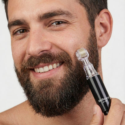 ReBeard רולר + סרום לצמיחת זקן מלא וגברי