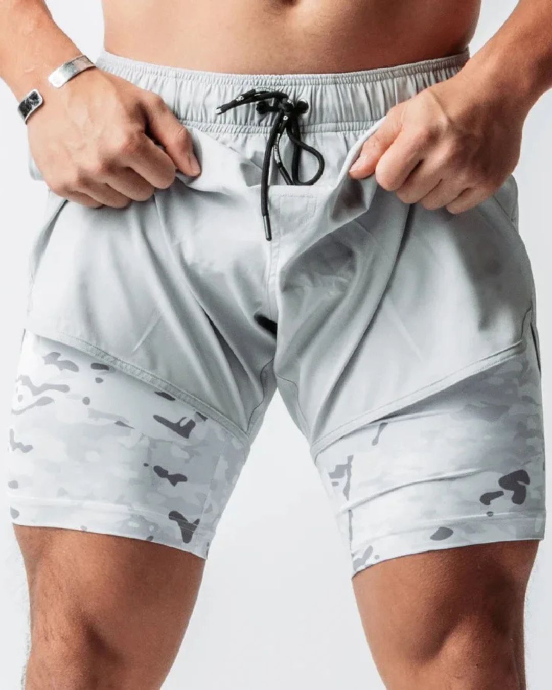 מכנס טייץ צבע לבן הסוואה