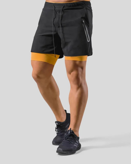 מכנסי טייץ דגם הידרו צבע שחור כתום