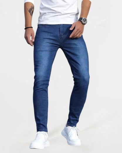 ג'ינס רטרו סלים פיט כחול כהה