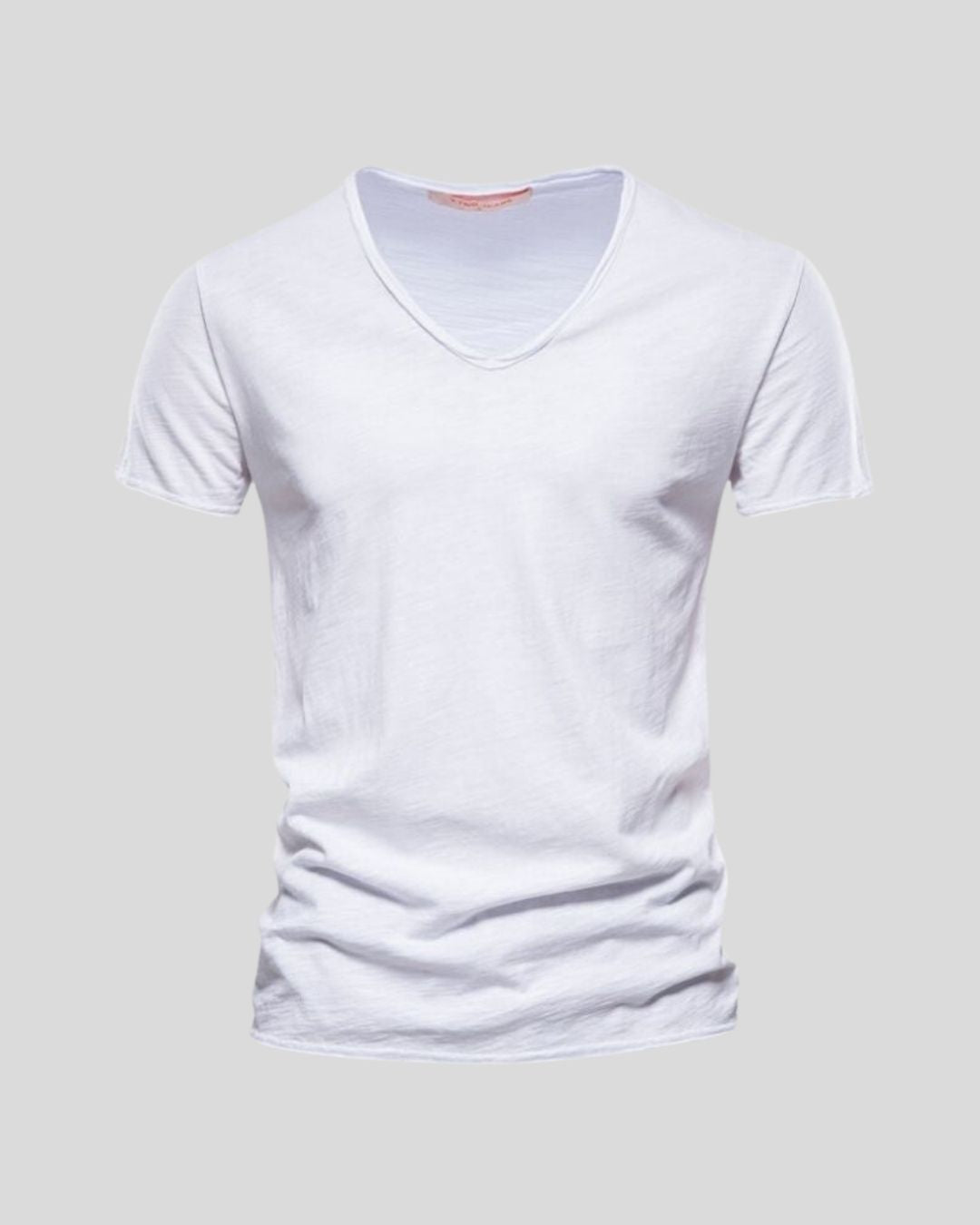 טי שירט V חלקה בצבעים