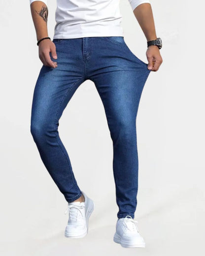 ג'ינס רטרו סלים פיט כחול כהה