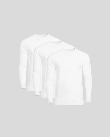 חבילת טריפל מבליטות שרוול ארוך לבנות