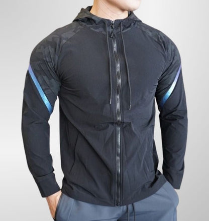 סווצ'רט צבע שחור פס כחול לאימוןDrawnBody